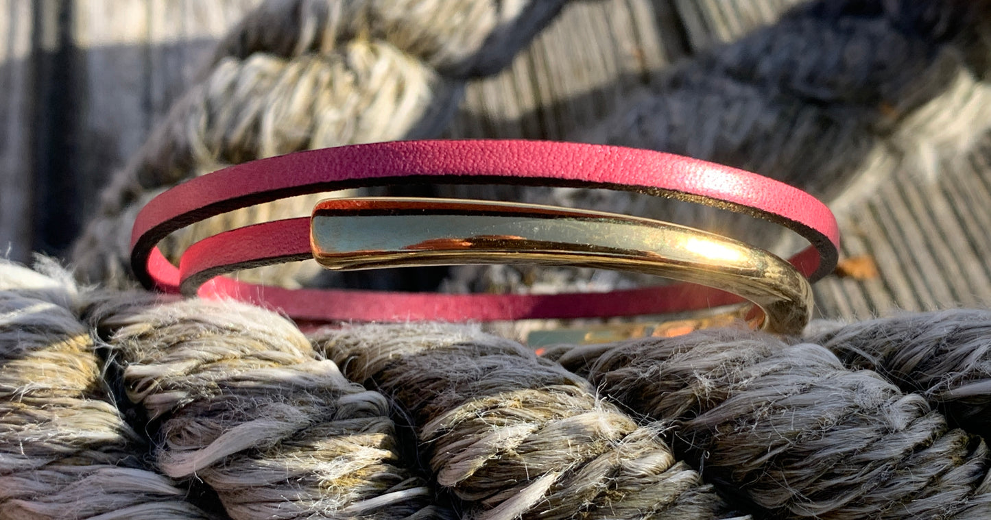 SPLIT CUFF 3mm FLAT (Double loop)