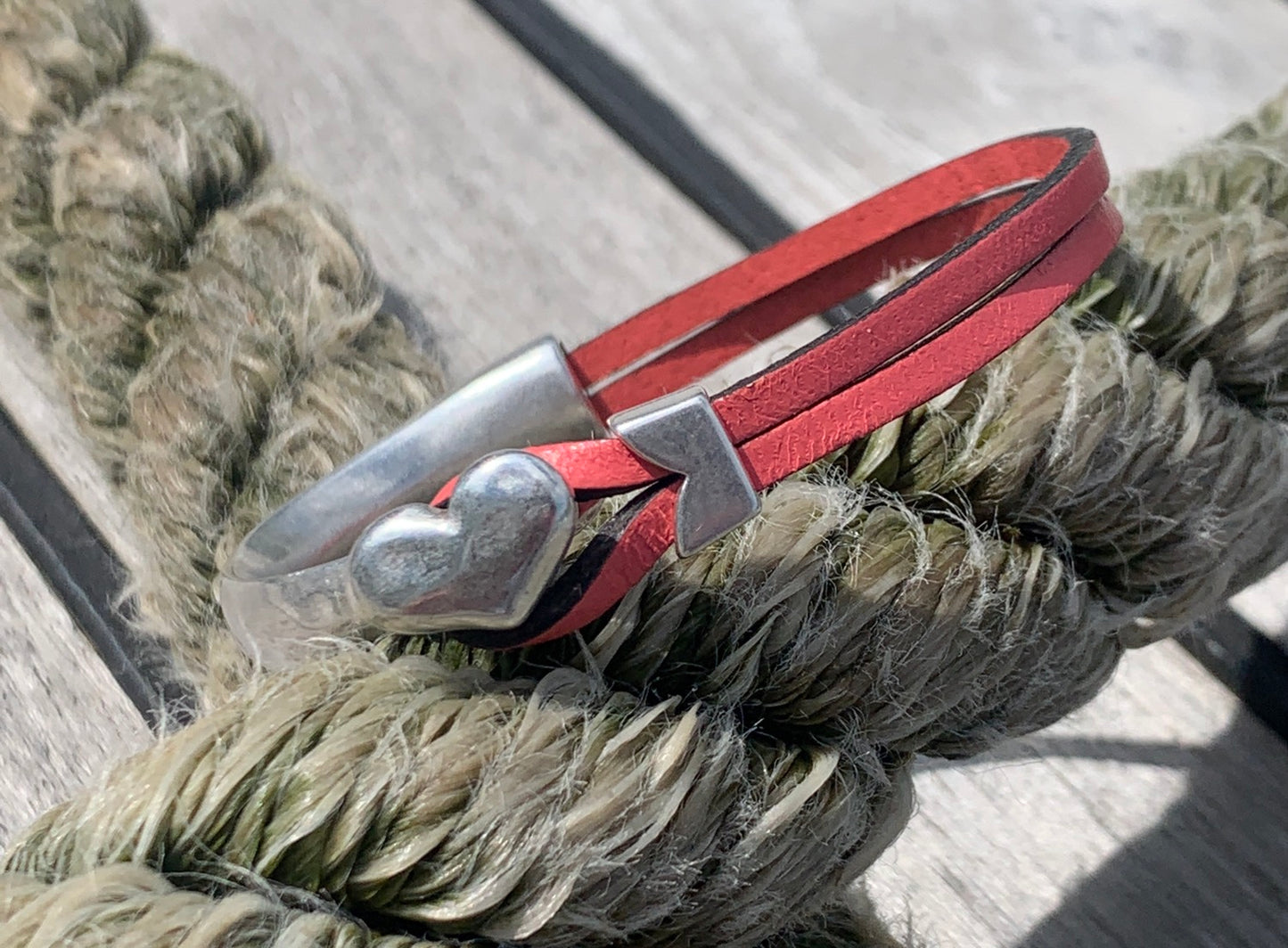 Half Heart (3mm Flat Leather)