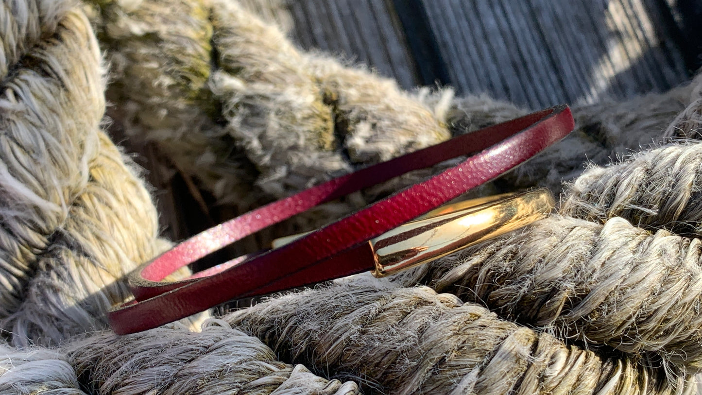 SPLIT CUFF 3mm FLAT (Double loop)