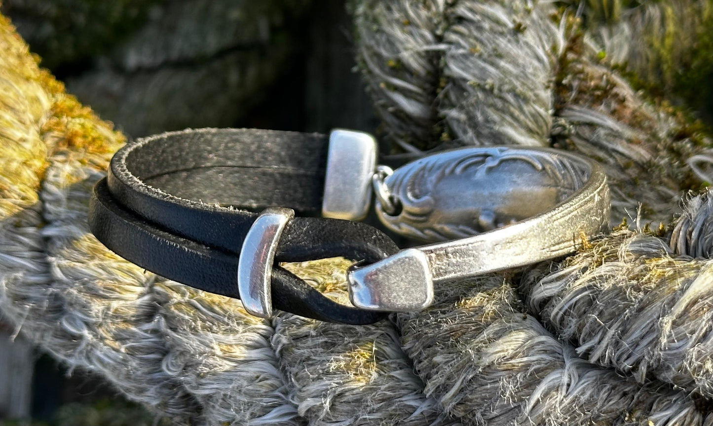 Half Spoon Pewter Bracelet