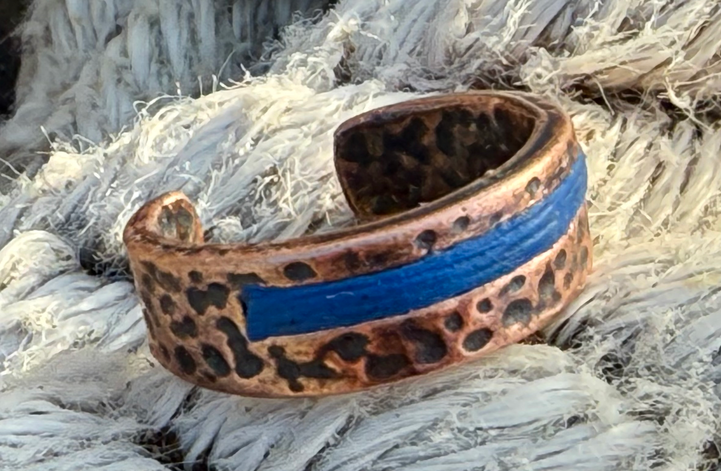 Forge & Stone (leather and metal cuff  ring)