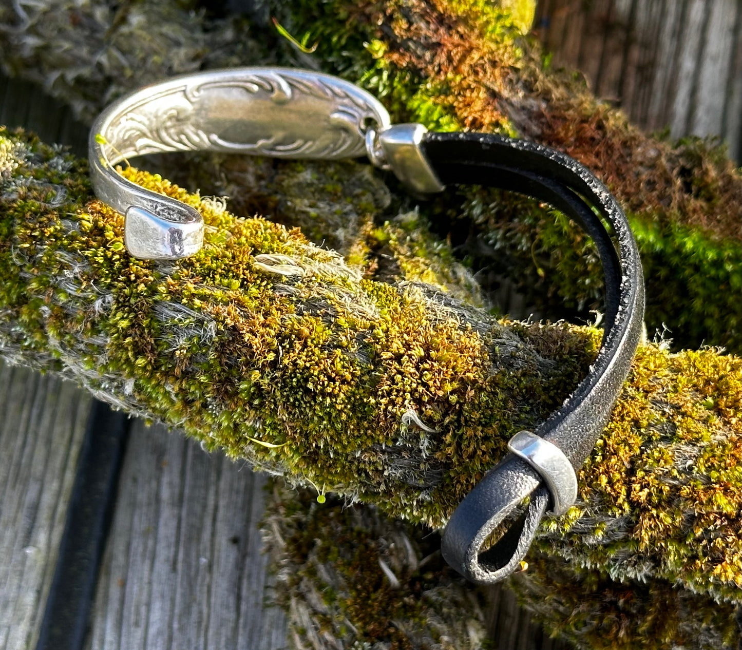 Half Spoon Pewter Bracelet