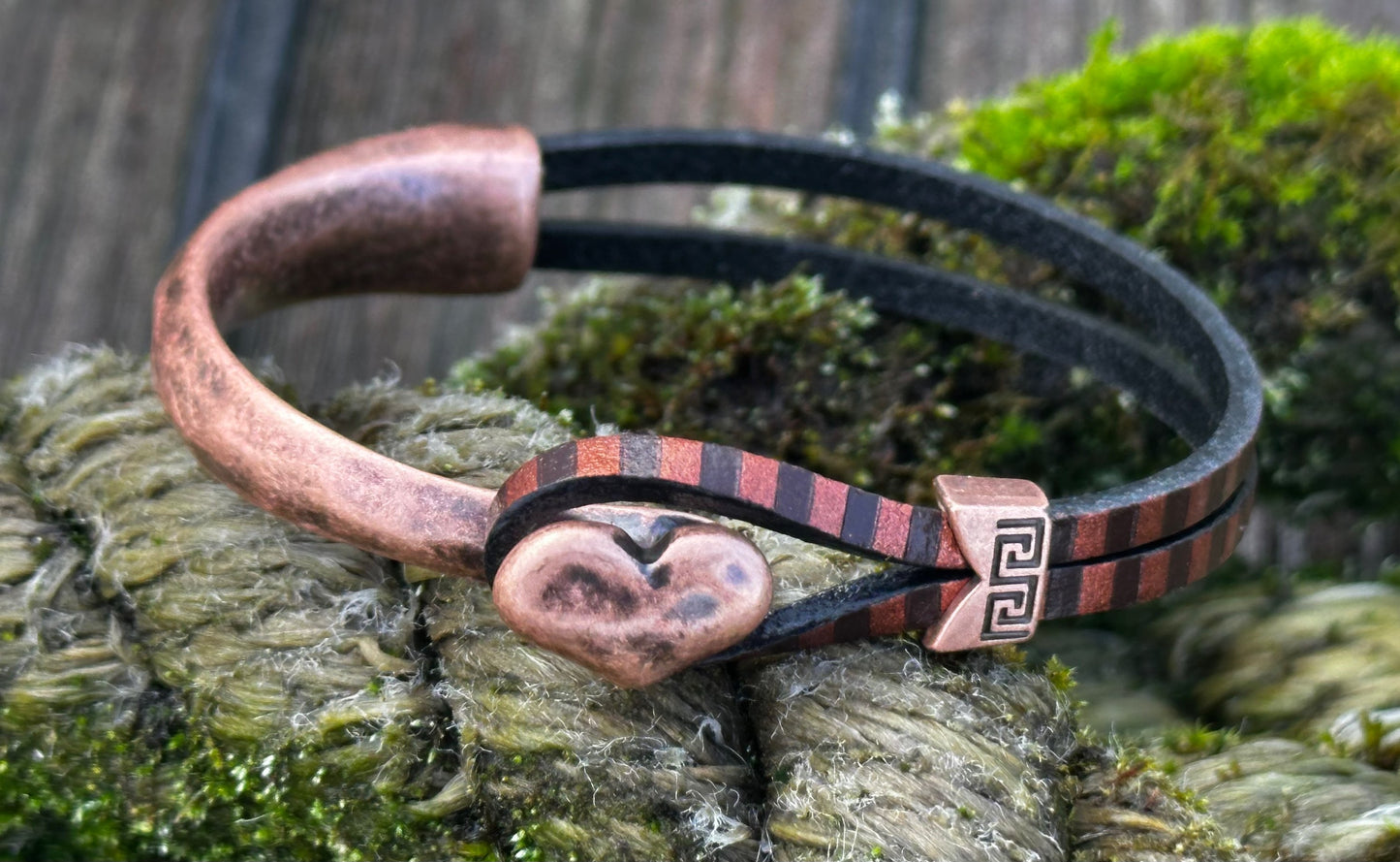 Half Heart (3mm Flat Leather)