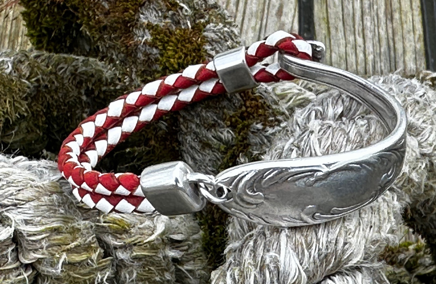 Half Spoon Pewter Bracelet