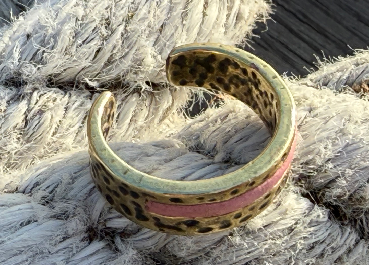 Forge & Stone (leather and metal cuff  ring)