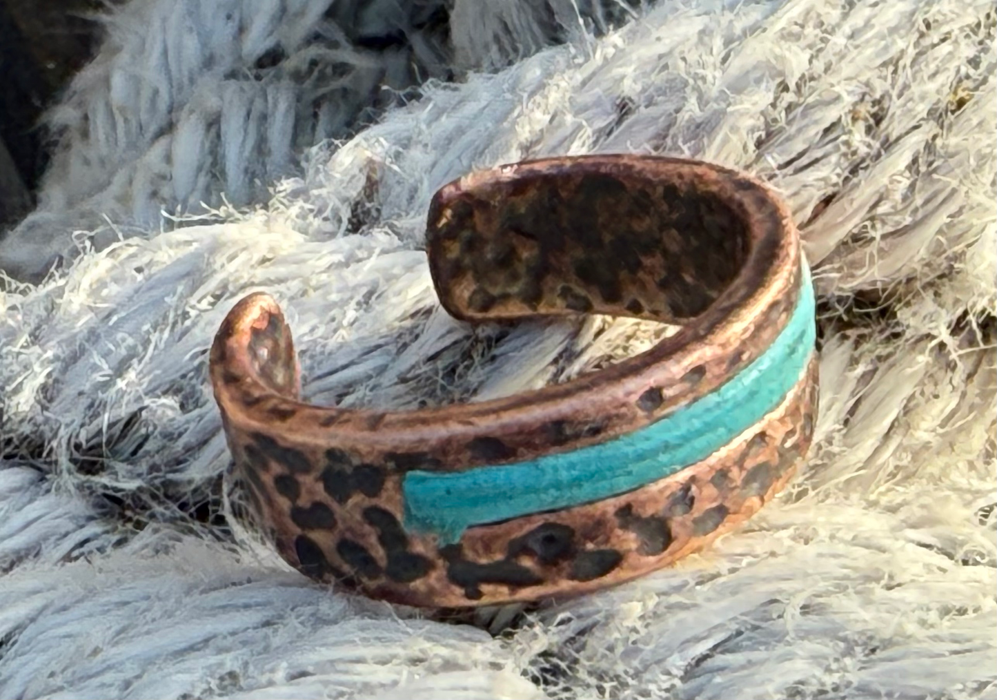 Forge & Stone (leather and metal cuff  ring)