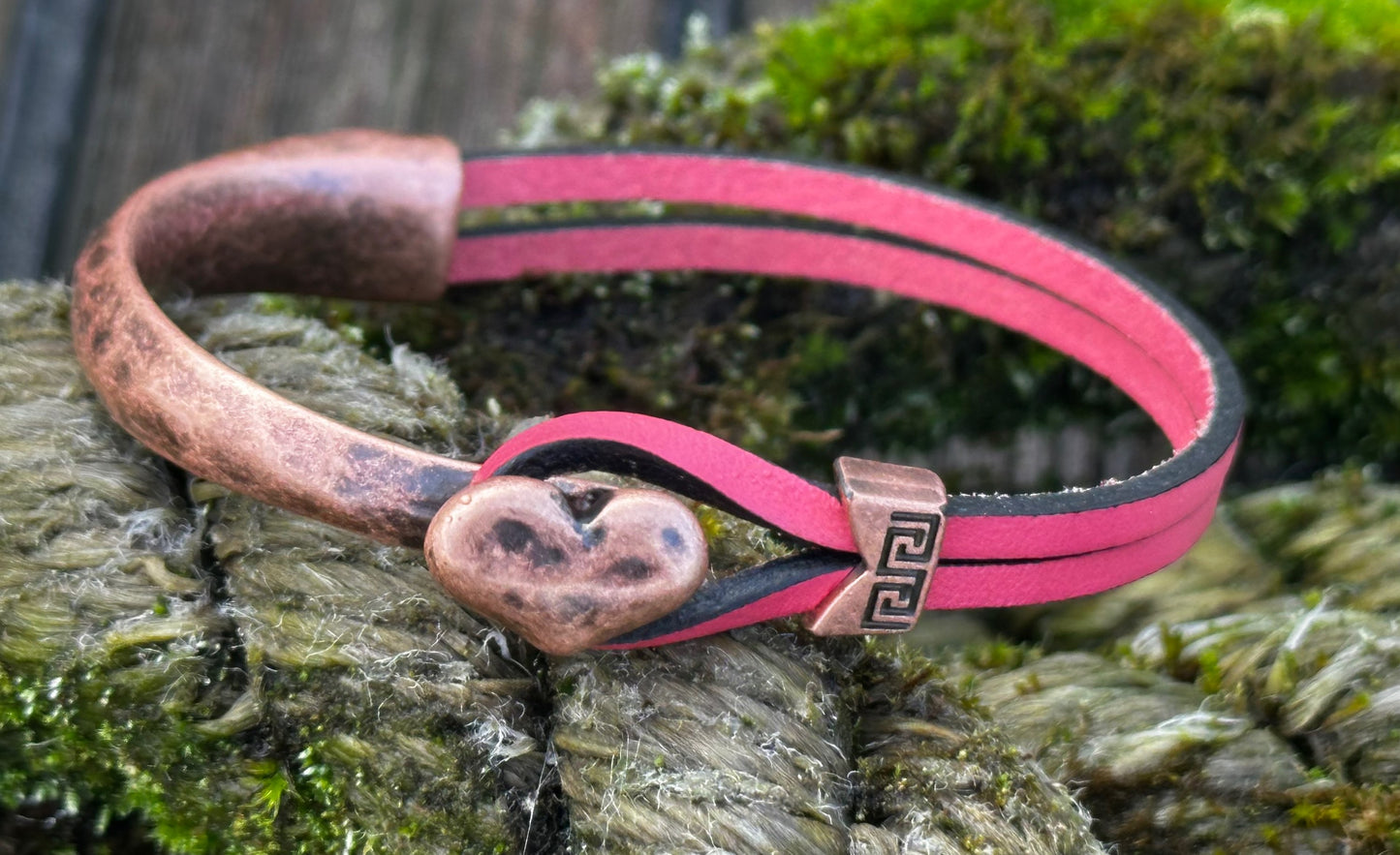 Half Heart (3mm Flat Leather)