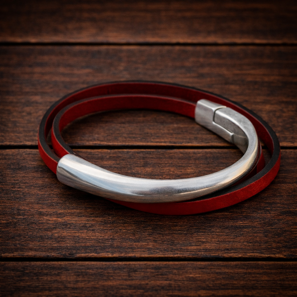 SPLIT CUFF 5mm FLAT (Double loop)